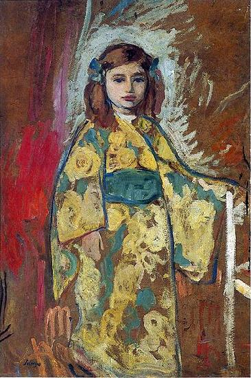 Henri Lebasque Prints Nono in a Japanese Robe china oil painting image